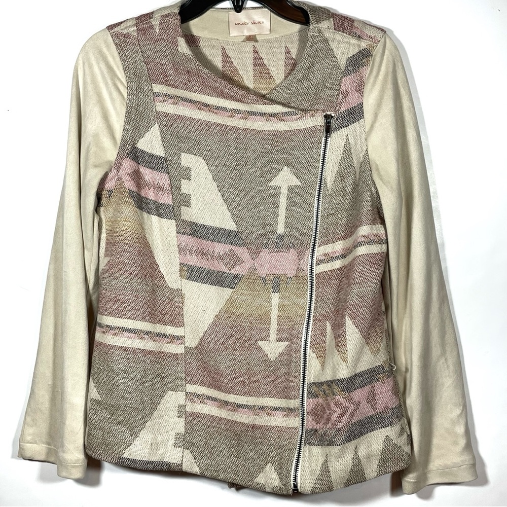 Under Skies Zip Front Jacket 
Size Medium